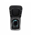Унітаз підвісний Gemini Ultra Quiet 520×360×350 мм, Matt Black, з сидінням Slim Duroplast/ Soft-close/ Quick Release — фото 6
