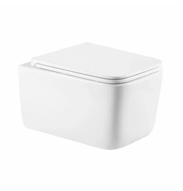 Унітаз підвісний Gemini Ultra Quiet 520×360×350 мм, White, з сидінням Slim Duroplast/ Soft-close/ Quick Release QTGEM26W45430