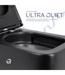 Унітаз підвісний Gemini Ultra Quiet 530х365х373 мм, Matt Black, з сидінням Slim Duroplast/ Soft-close/ Quick Release — фото 5