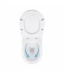 Унітаз підвісний Jay Rimless 520х360х320 мм, White, з сидінням Slim Duroplast/ Soft-close/ Quick Release QT07335176W — фото 6