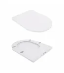 Унітаз підвісний Jay Rimless 520х360х320 мм, White, з сидінням Slim Duroplast/ Soft-close/ Quick Release QT07335176W — фото 8