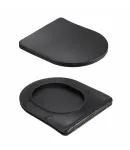 Унітаз підвісний Jay Ultra Quiet 485х360х320 мм, Matt Black, сидінням Slim Duroplast/ Soft-close/ Quick Release — фото 8