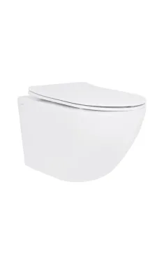 Qtap Jay Унитаз подвесной Ultra Quiet 485×360×320 мм, White, с сиденьем Slim Duroplast / Soft-close / Quick Release QT07335177W