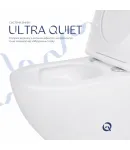 Унітаз підвісний Jay Ultra Quiet 485х360х320 мм, White, з сидінням Slim Duroplast/ Soft-close/ Quick Release — фото 5