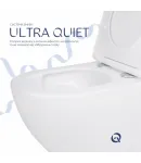 Унітаз підвісний Jay Ultra Quiet 520х360х320 мм, White, з сидінням Slim Duroplast/ Soft-close/ Release QT07335175W — фото 5