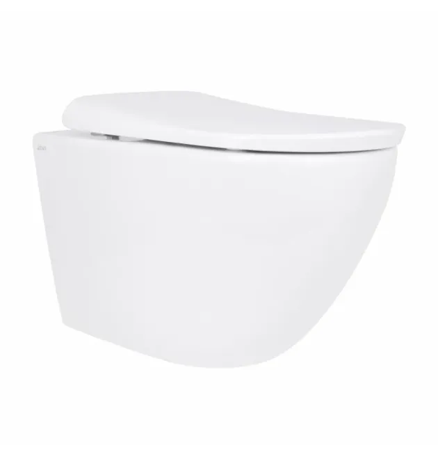 Унітаз підвісний Robin ML Ultra Quiet 490x365x325 мм, White, з сидінням Slim Duroplast/ Soft-close/ MagLock QTROBML26W49621