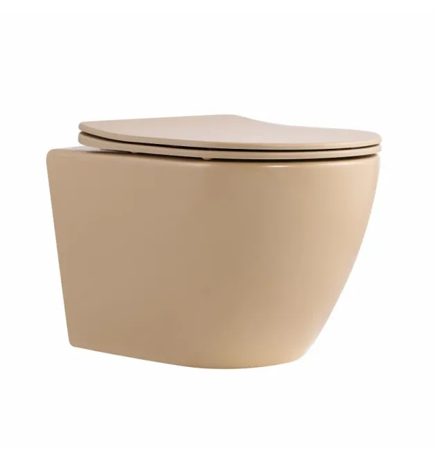 Унітаз підвісний Robin Ultra Quiet 490×365×325 мм, Beige, з сидінням Slim Duroplast / Soft-close / Quick Release