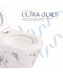 Qtap Robin Унитаз подвесной Ultra Quiet 490×365×325 мм, Marble, с сиденьем Slim Duroplast / Soft-close / Quick — фото 5