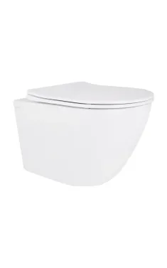 Qtap Robin Унитаз подвесной Ultra Quiet 490×365×325 мм, White, с сиденьем Slim Duroplast / Soft-close / Quick Release QT13332381АSW