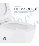 Унітаз підвісний Robin Ultra Quiet 490x365x325 мм, White, з сидінням Slim Duroplast/ Soft-close/ Quick Release — фото 5