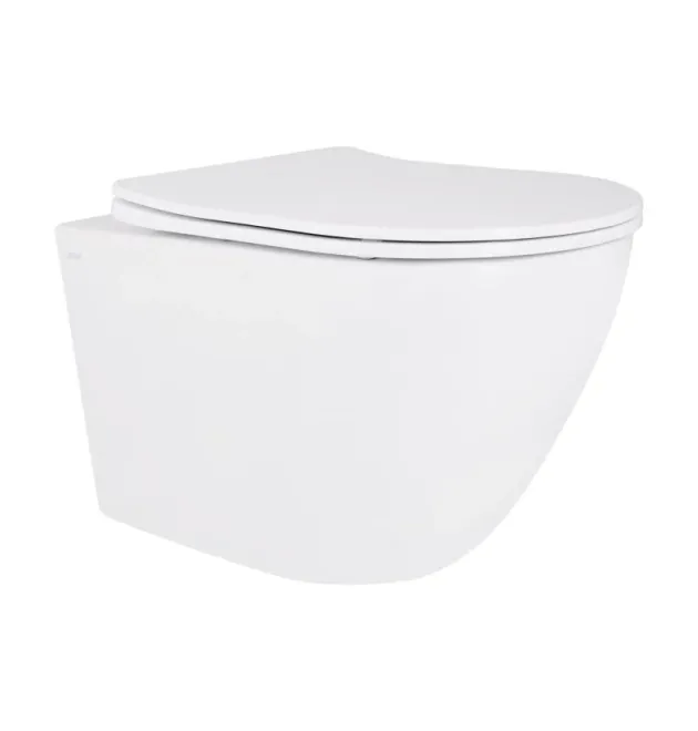 Унітаз підвісний Robin Ultra Quiet 490x365x325 мм, White, з сидінням Slim Duroplast/ Soft-close/ Quick Release QT13332381АSW