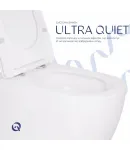 Унітаз підвісний Robin Ultra Quiet 520x365x365 мм, White, з сидінням Slim Duroplast/ Soft-close/ Quick Release — фото 6