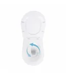 Унітаз підвісний Robin Ultra Quiet 520x365x365 мм, White, з сидінням Slim Duroplast/ Soft-close/ Quick Release — фото 7