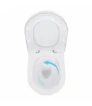 Унітаз підвісний Scorpio ML Ultra Quiet 490x365x325 мм, White, з сидінням Slim Duroplast/ Soft-close/ MagLock — фото 6