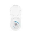 Унітаз підвісний Scorpio Ultra Quiet 490x365x325 мм, White, з сидінням Slim Duroplast/ Soft-close/ Quick Release — фото 6
