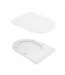 Унітаз підвісний Scorpio Ultra Quiet 490x365x325 мм, White, з сидінням Slim Duroplast/ Soft-close/ Quick Release — фото 8