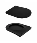 Унітаз підвісний Scorpio Ultra Quiet 520x365x365 мм, Matt Black, з сидінням Slim Duroplast/ Soft-close/ Quick — фото 8