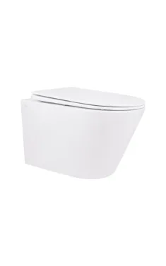 Qtap Swan Унитаз подвесной Rimless 520×360×320 мм, White, с сиденьем Slim Duroplast / Soft-close / Quick Release QT16335178W