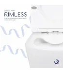 Унітаз підвісний Swan Rimless 520х360х320 мм, White, з сидінням Slim Duroplast/ Soft-close/ Quick Release — фото 5