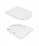 Унітаз підвісний Swan Rimless 520х360х320 мм, White, з сидінням Slim Duroplast/ Soft-close/ Quick Release — фото 8