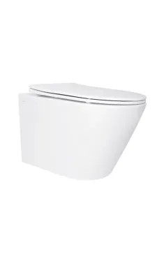Qtap Swan Унитаз подвесной Ultra Quiet 485×360×320 мм, White, с сиденьем Slim Duroplast / Soft-close / Quick Release QT16335179W