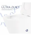 Унітаз підвісний Swan Ultra Quiet 520х360х320 мм, White, з сидінням Slim Duroplast/ Soft-close/ Quick Release — фото 5