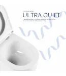 Унітаз підвісний Taurus Ultra Quiet 485×360×350 мм, White, з сидінням Slim Duroplast/ Soft-close/ Quick Release — фото 5