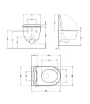 Унітаз підвісний Taurus Ultra Quiet 490х360х380 мм, Matt Black, з сидінням Slim Duroplast/ Soft-close/ Quick Release — фото 2