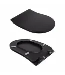 Унітаз підвісний Taurus Ultra Quiet 490х360х380 мм, Matt Black, з сидінням Slim Duroplast/ Soft-close/ Quick Release — фото 8