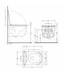Унітаз підвісний Taurus Ultra Quiet 515×360×350 мм, Matt Black, з сидінням Slim Duroplast / Soft-close / Quick — фото 2