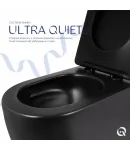 Унітаз підвісний Taurus Ultra Quiet 515×360×350 мм, Matt Black, з сидінням Slim Duroplast / Soft-close / Quick — фото 5