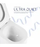 Унітаз підвісний Taurus Ultra Quiet 515×360×350 мм, White, з сидінням Slim Duroplast / Soft-close / Quick Release — фото 5