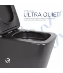 Унітаз підвісний Tern New Ultra Quiet 490x365x325 мм, Matt Black, з сидінням Slim Duroplast/ Soft-close/ Quick — фото 5