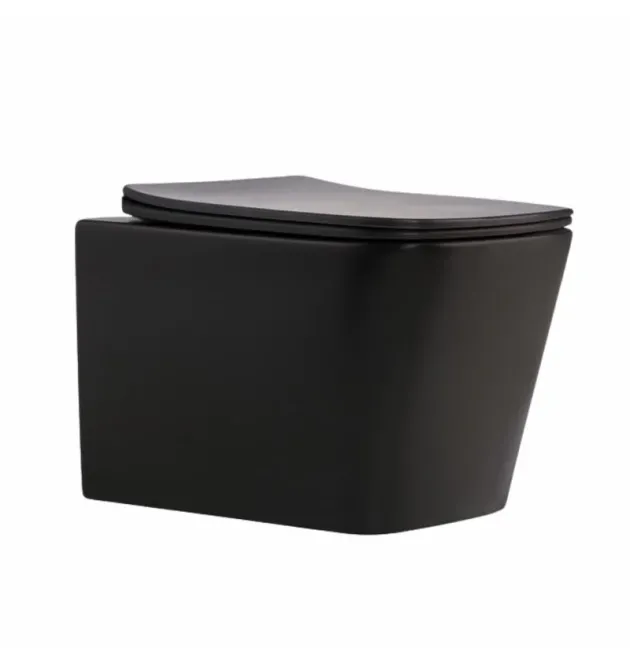 Унітаз підвісний Tern New Ultra Quiet 490x365x325 мм, Matt Black, з сидінням Slim Duroplast/ Soft-close/ Quick Release