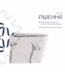 Унітаз підвісний Tern Ultra Quiet 490×365×325 мм, Marble, з сидінням Slim Duroplast / Soft-close / Quick Release — фото 4