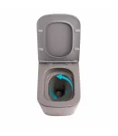 Унітаз підвісний Tern Ultra Quiet 490×365×325 мм, Stone Grey, з сидінням Slim Duroplast / Soft-close / Quick Release — фото 6