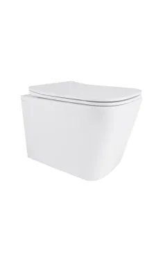 Qtap Tern Унитаз подвесной Ultra Quiet 490×365×325 мм, White, с сиденьем Slim Duroplast / Soft-close / Quick Release QT17332303ASW