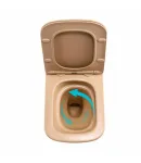 Qtap Tern Унитаз подвесной Ultra Quiet 520×345×325 мм, Beige, с сиденьем Slim Duroplast / Soft-close / Quick Release — фото 6