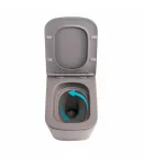 Унітаз підвісний Tern Ultra Quiet 520×345×325 мм, Stone grey, з сидінням Slim Duroplast / Soft-close / Quick Release — фото 6