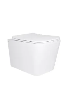 Qtap Tern Унитаз подвесной Ultra Quiet 525×345×360 мм, White, с сиденьем Slim Duroplast / Soft-close / Quick Release QT17332303AW