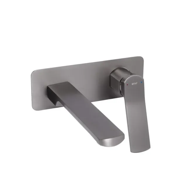 Qtap Slavonice Смеситель для раковины скрытого монтажа Gunmetal Black PVD (k35) QTSLA273GMB45920