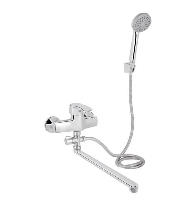 Смеситель для ванны Lidz Anny 005C2 с поворотным изливом (с душевым гарнитуром) LDANN005C2CRM35102 Хром