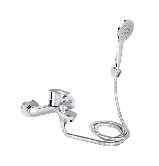 Змішувач для ванни Lidz Latwa 006 з душовим гарнітуром LDLAT006CRM45414 Chrome