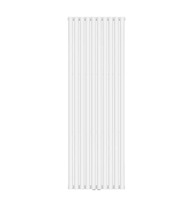 Вертикальный радиатор Ellipse Double 600х1800-10 (50 мм), anticor, белый фото - 1