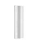 Вертикальный радиатор Ellipse Double 600х1800-10 (50 мм), anticor, белый фото - 2