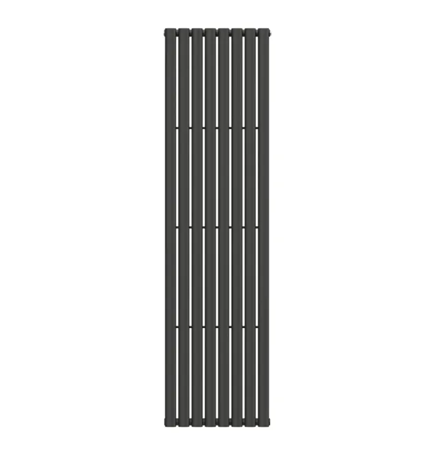 Вертикальный радиатор Ellipse 480х1800-8, anticor, черный муар фото - 1