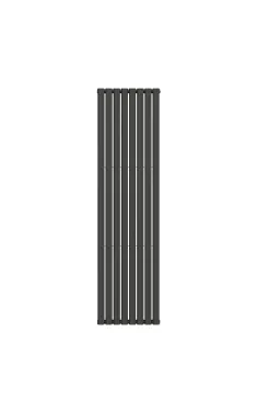 Вертикальный радиатор Ellipse Double 480х1800-8, anticor, черный муар