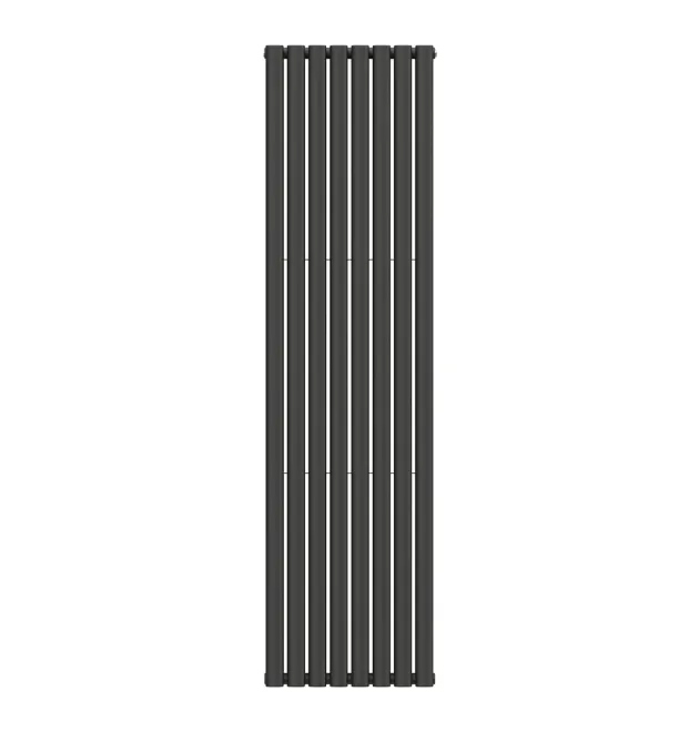 Вертикальный радиатор Ellipse Double 480х1800-8, anticor, черный муар фото - 1