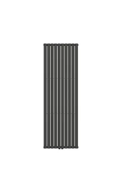 Вертикальный радиатор отопления NAVIN Ellipse Double  600х1800-10 (50 мм), anticor, черный муар