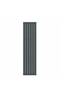 Вертикальный радиатор Largo Double 456х1800-6, anticor, антрацит